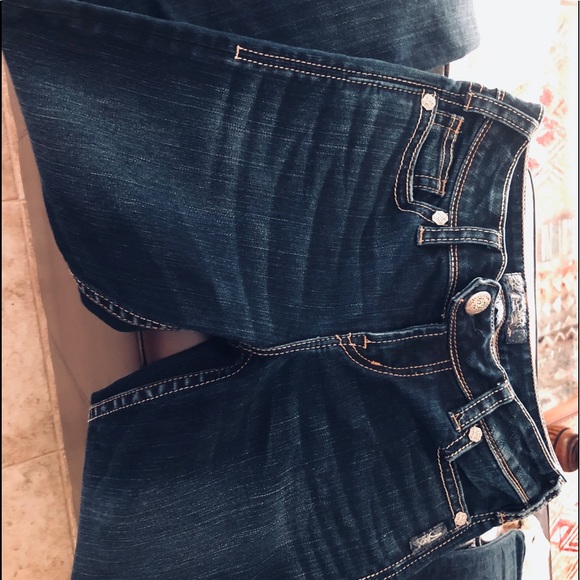 Silver Mid Skinny Tuesday Flap Jeans 26/31 - Picture 2 of 6